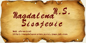 Magdalena Sisojević vizit kartica